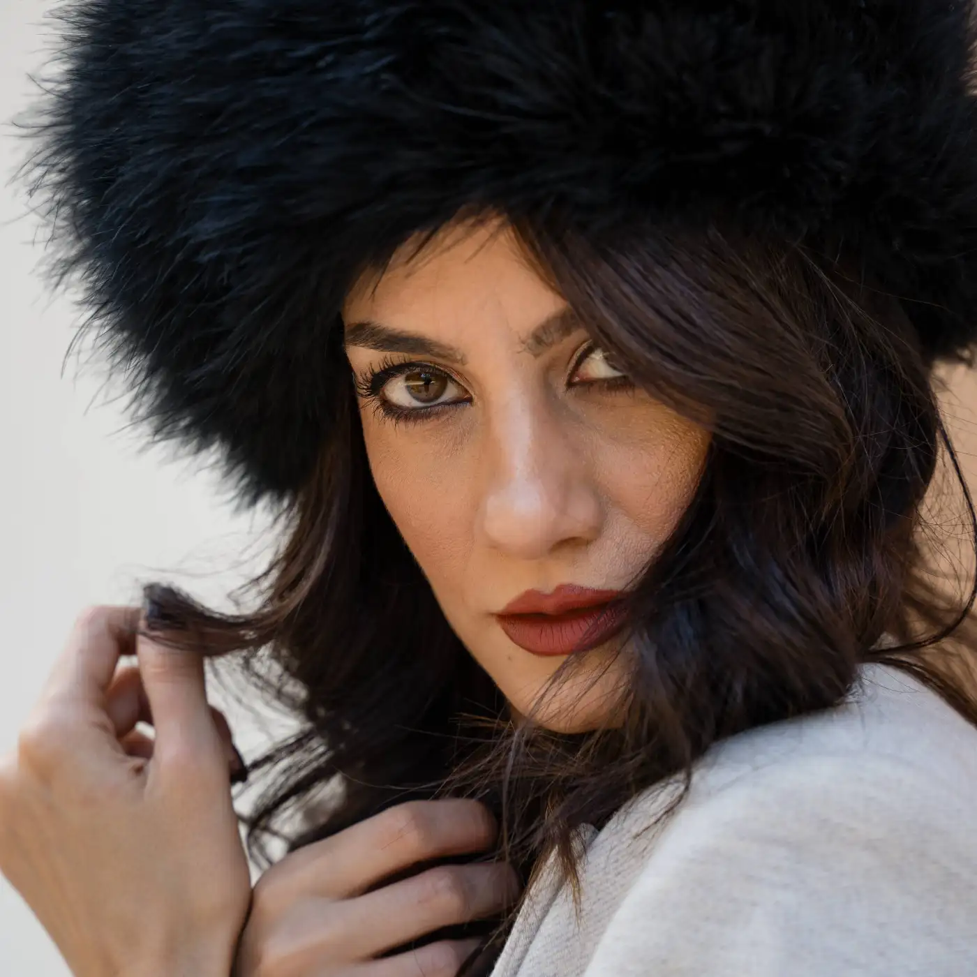 Colbacco in Piumaggio Naturale di Gallopavo Meleagris