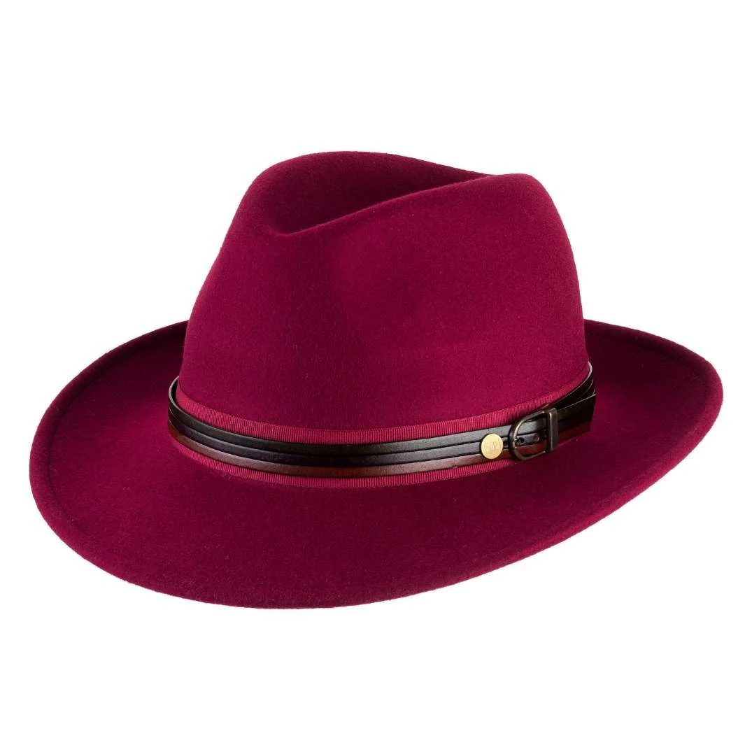 Cappello Fedora Classico in Feltro di Lana Merinos Antipioggia