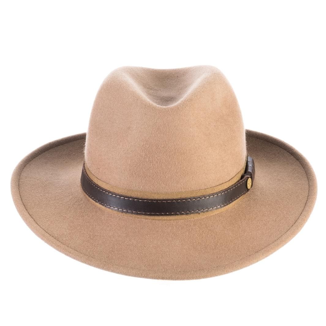 Cappello Fedora Elegante in Feltro di Lana Merinos Antipioggia
