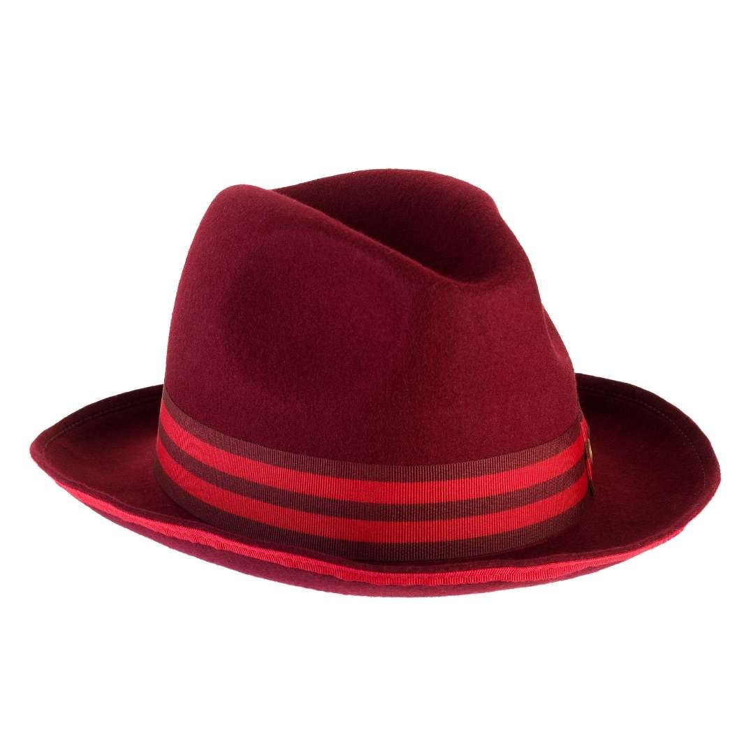 Cappello Trilby Jazz a Tesa Media in Feltro di Lana Merinos