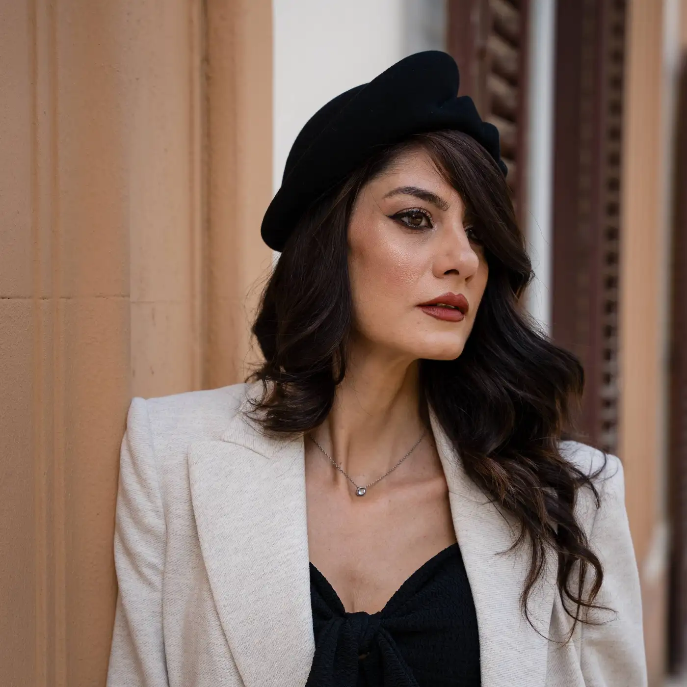 Basco Toque alla Francese in Feltro di Lana Merinos