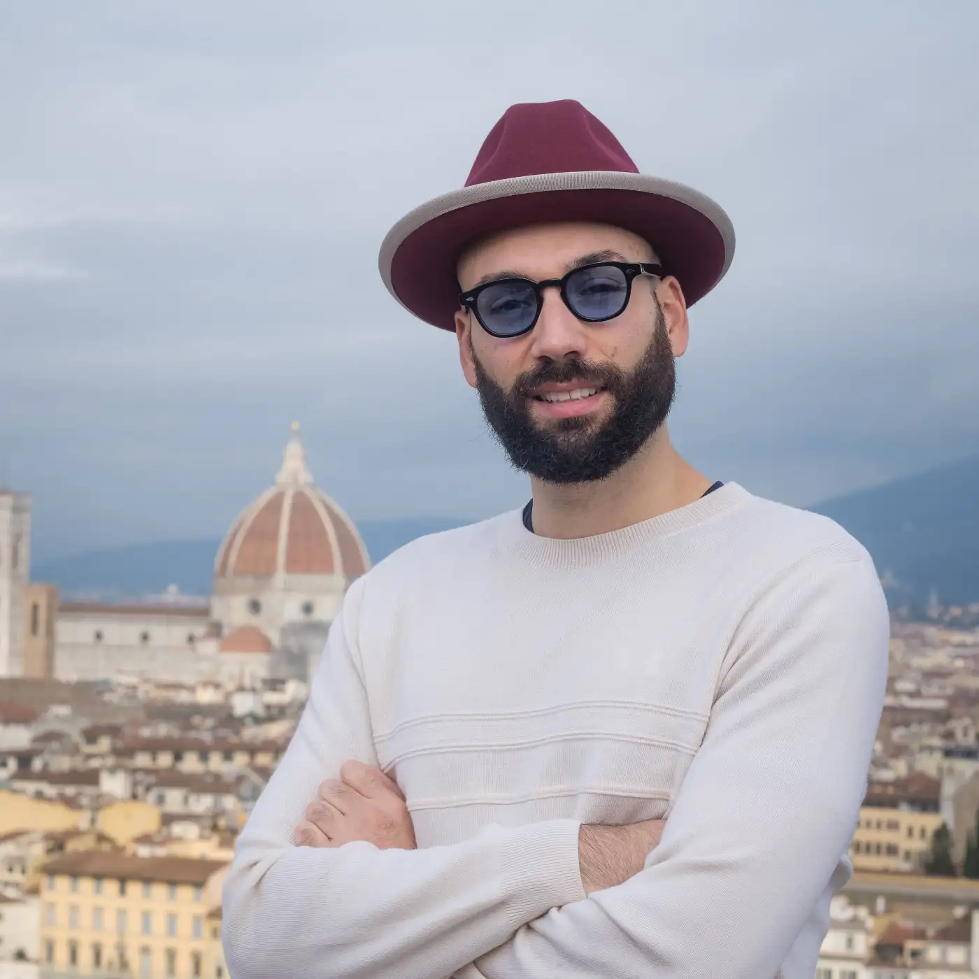 Cappello Trilby a Tesa Media in Feltro Raso di Lapin con Fodera