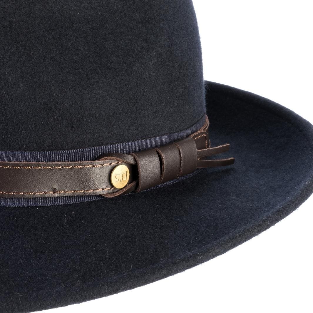 Cappello Fedora Elegante in Feltro di Lana Merinos Antipioggia