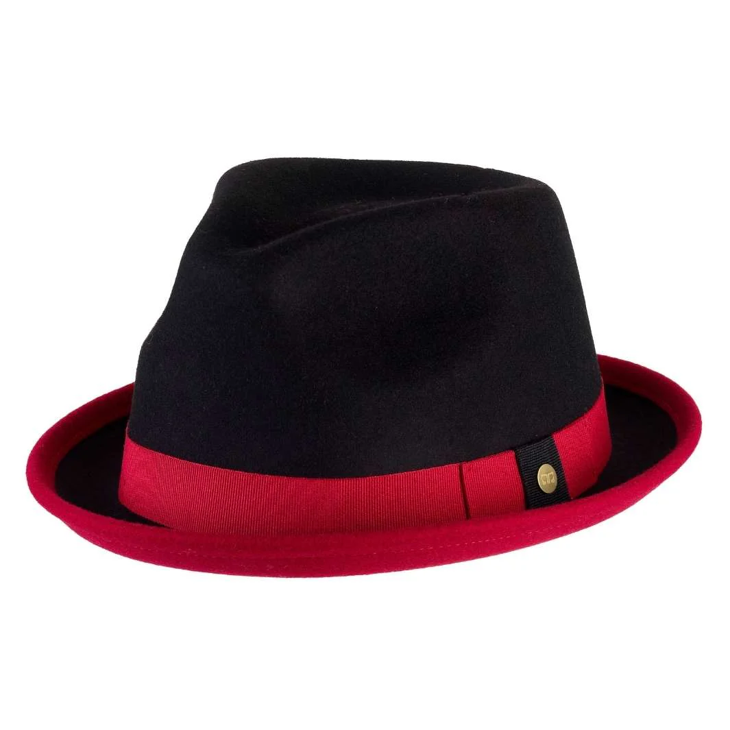 Cappello Trilby Michael Jackson in Feltro di Lana Merinos Bicolore