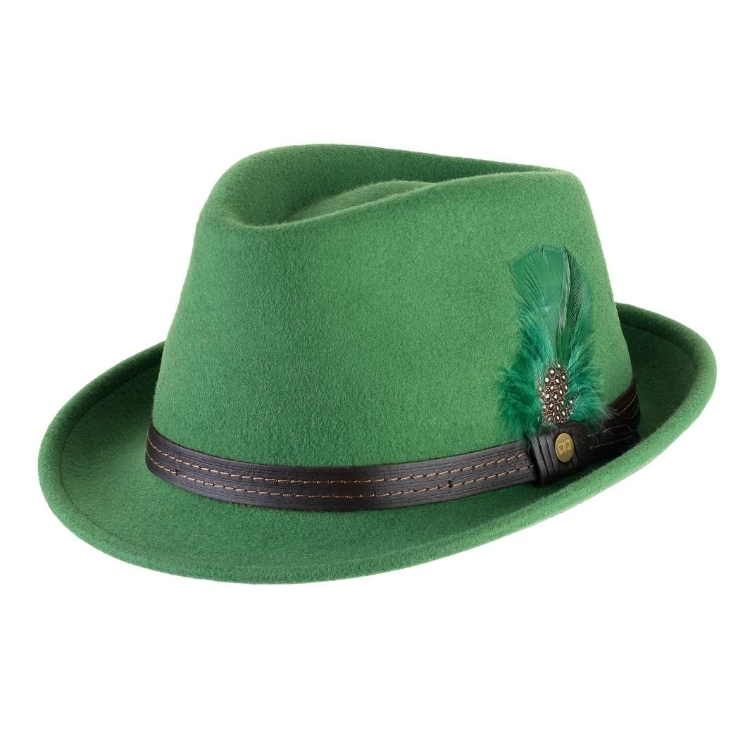 Cappello Trilby Classico in Feltro di Lana Merinos
