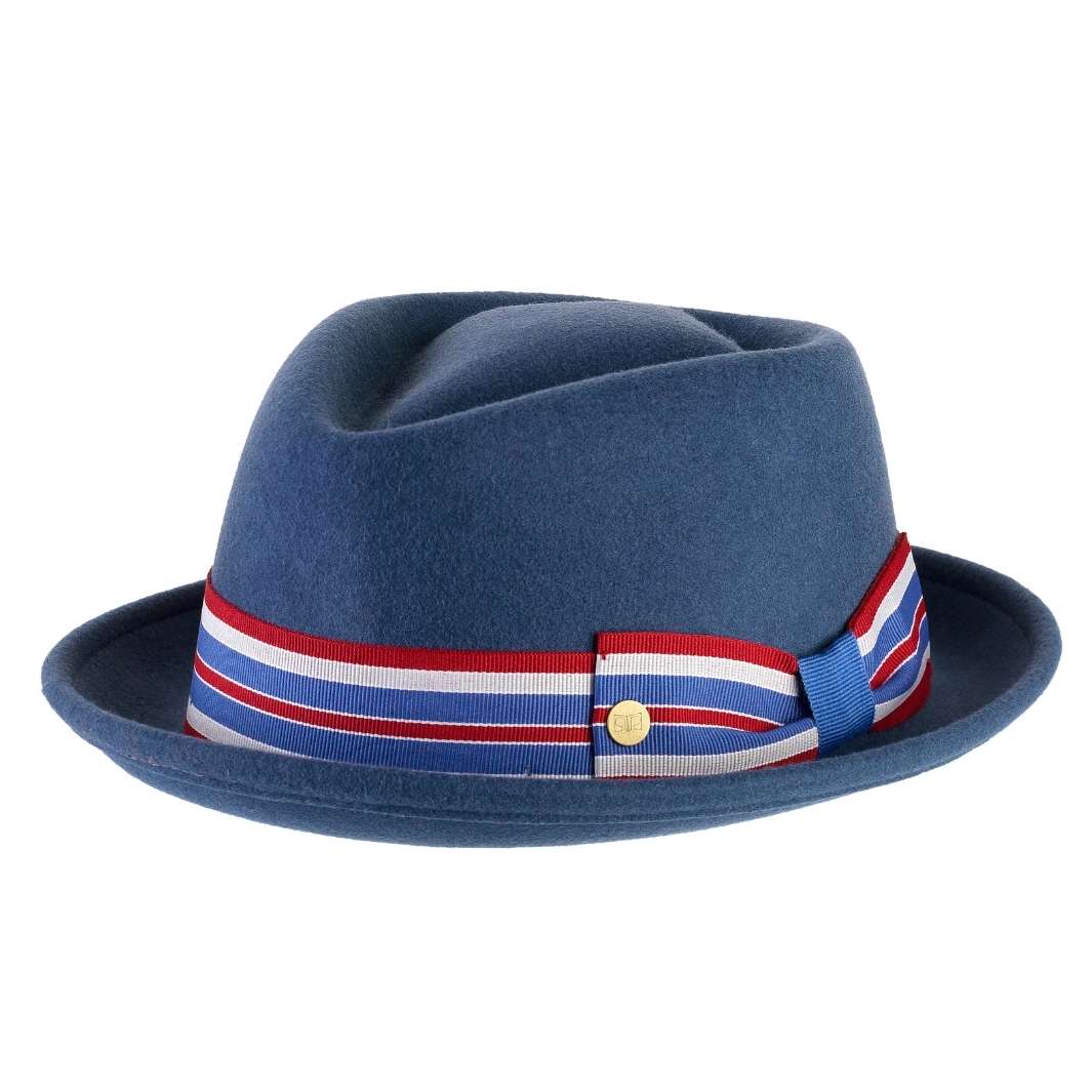 Cappello Pork Pie Classico in Feltro di Lana Merinos