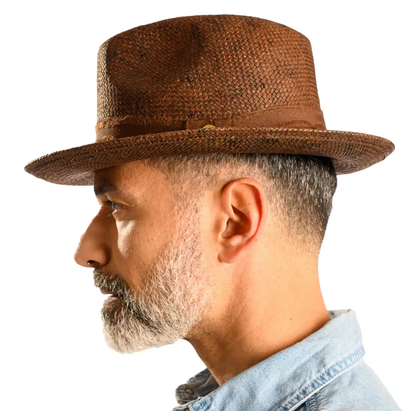 Cappello Trilby a Tesa Media Stonewashed