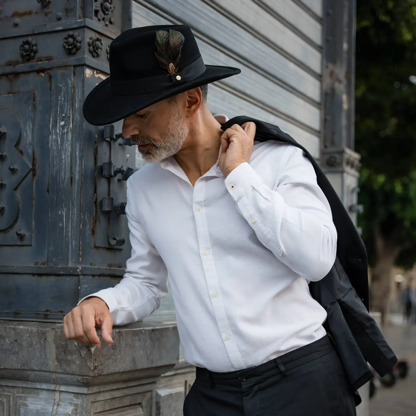 Cappello Australiano in Feltro di Morbido Cashmere Antipioggia