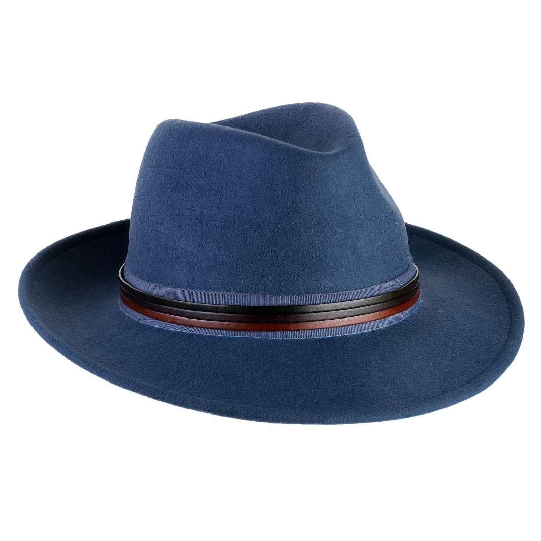 Cappello Fedora Classico in Feltro di Lana Merinos Antipioggia