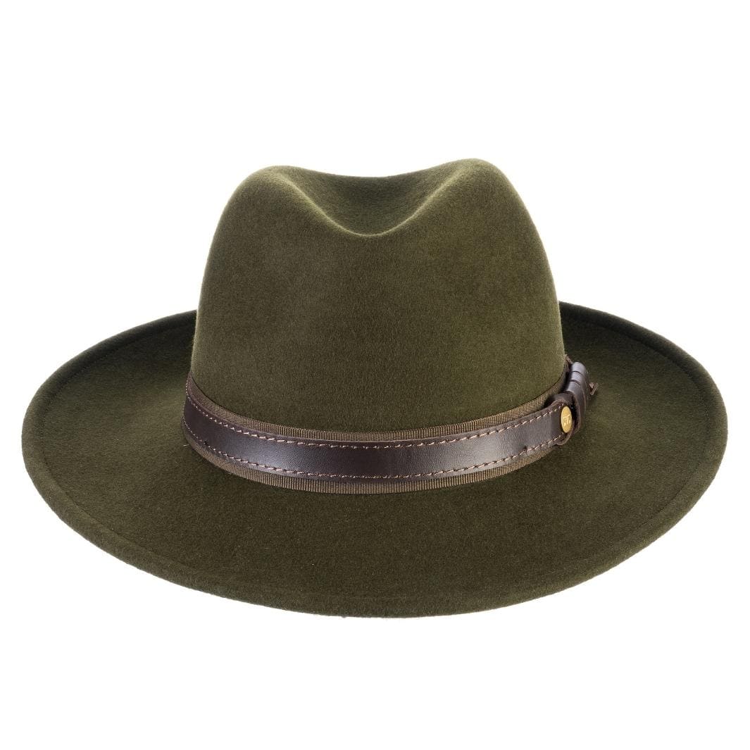Cappello Fedora Elegante in Feltro di Lana Merinos Antipioggia