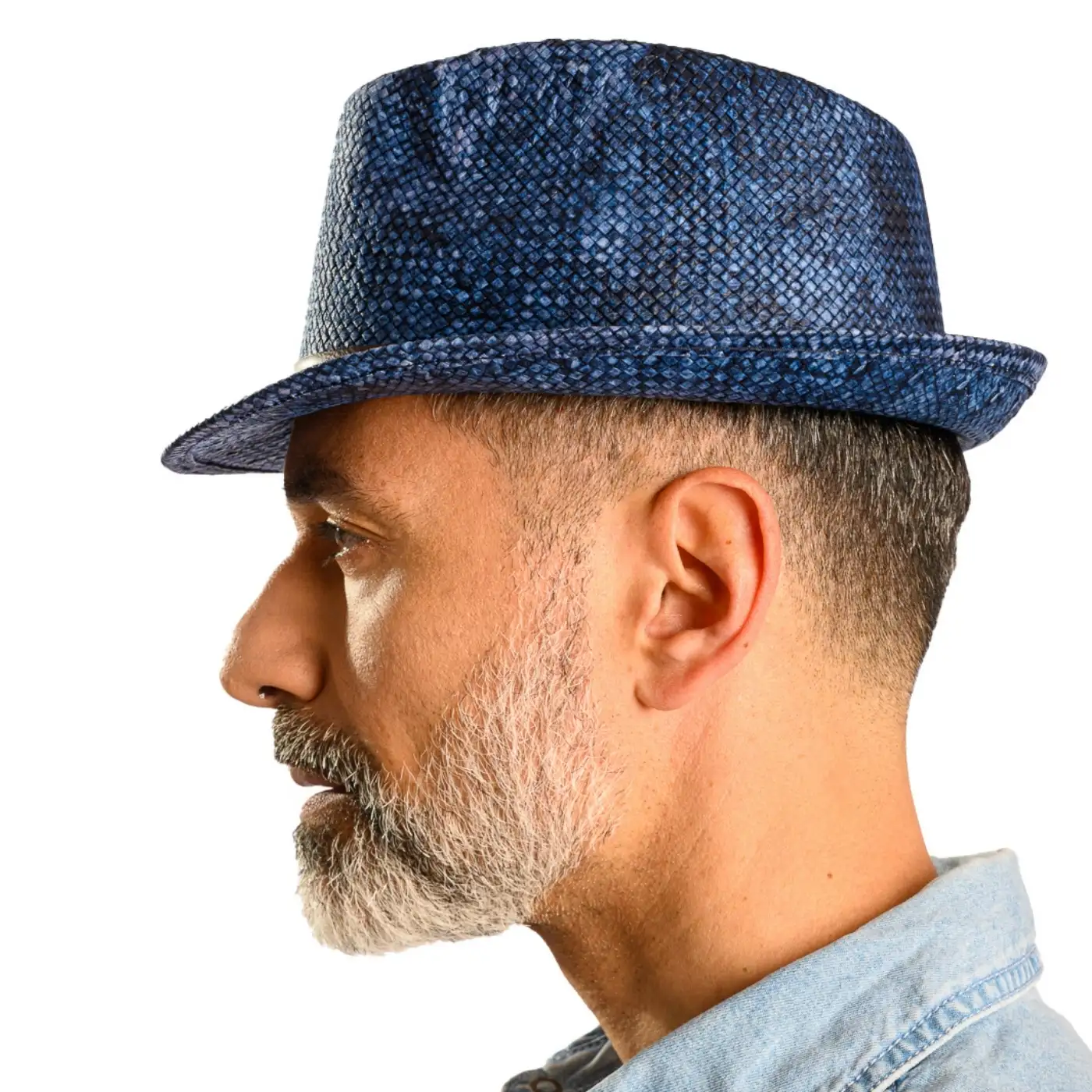 Cappello Trilby a Tesa Corta Stonewashed