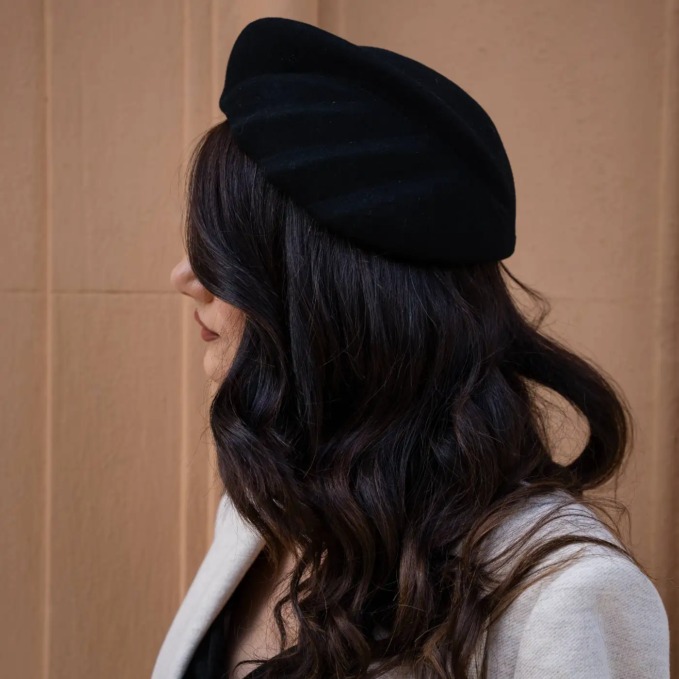 Basco Toque alla Francese in Feltro di Lana Merinos