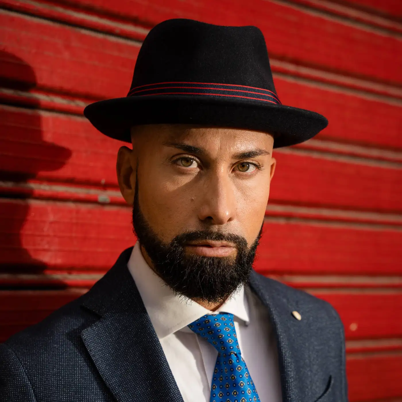 Cappello Lobbia Homburg in Feltro Raso di Lapin con Fodera