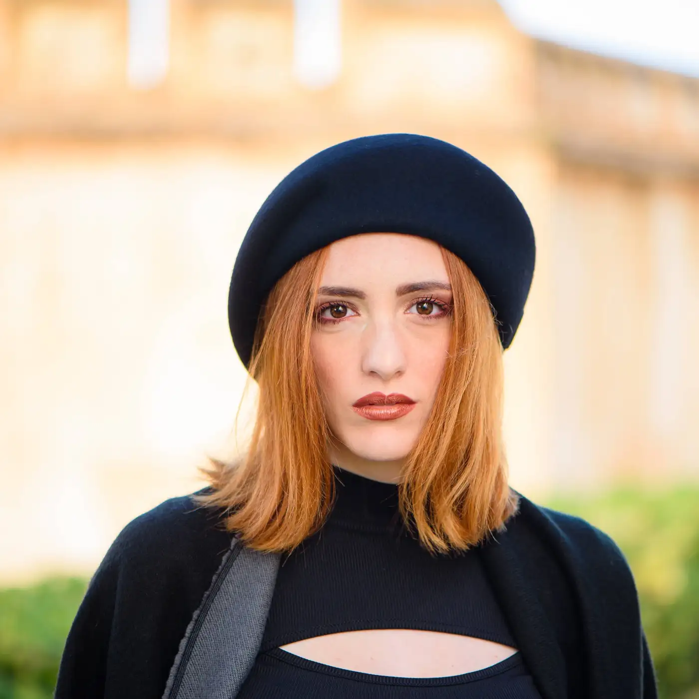 Basco Bombetta alla Francese in Feltro di Lana Merinos