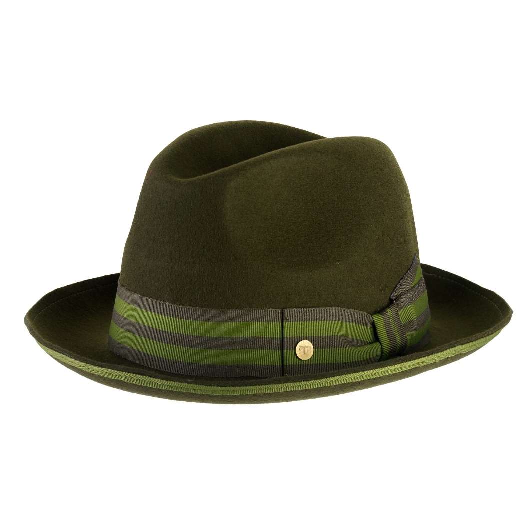 Cappello Trilby Jazz a Tesa Media in Feltro di Lana Merinos