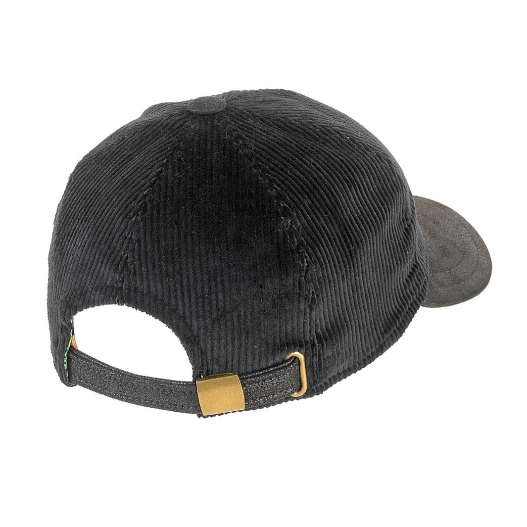 Berretto in Velluto con Visiera Rigida in Ecopelle