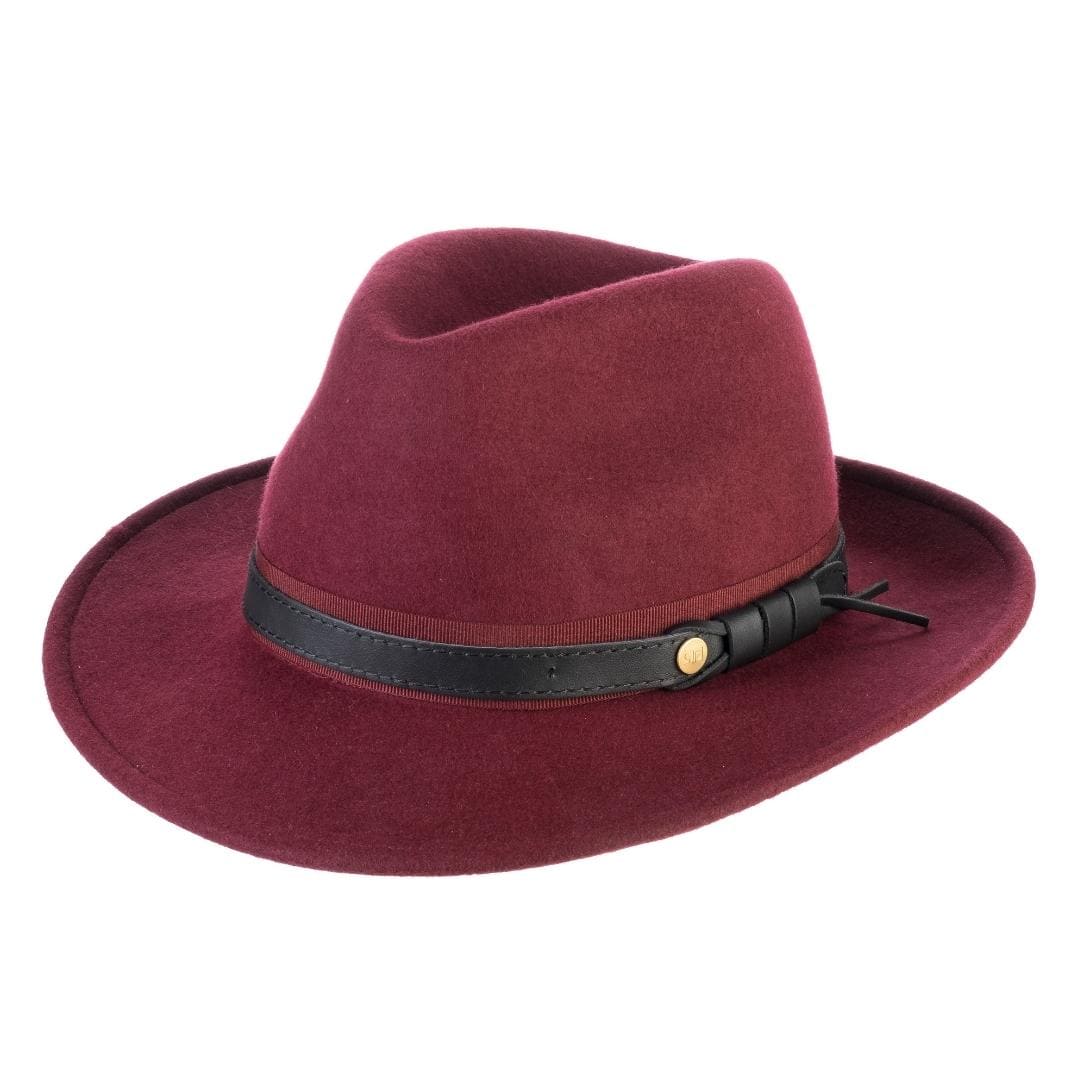 Cappello Fedora Elegante in Feltro di Lana Merinos Antipioggia