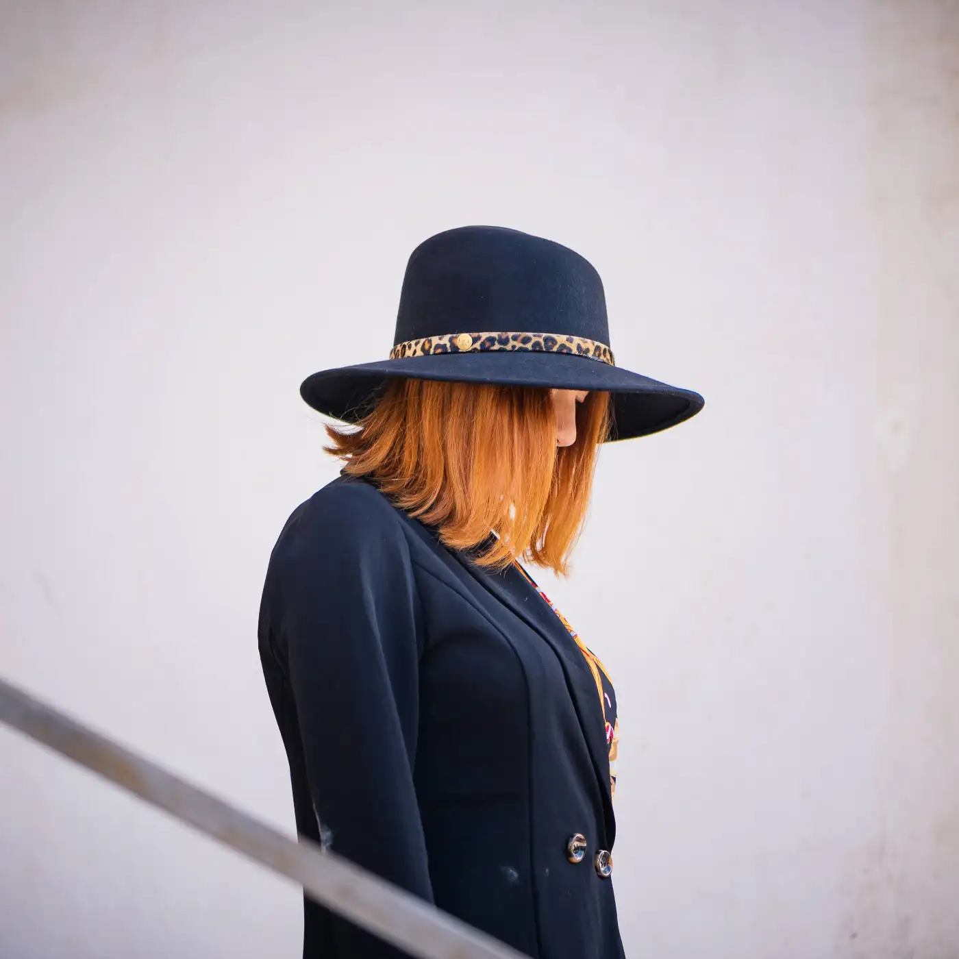 Cappello a Tesa Media Corona Twisted in Feltro di Lana Merinos