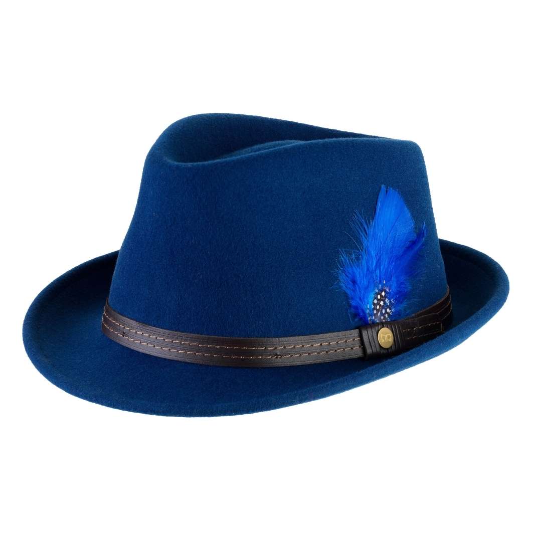 Cappello Trilby Classico in Feltro di Lana Merinos