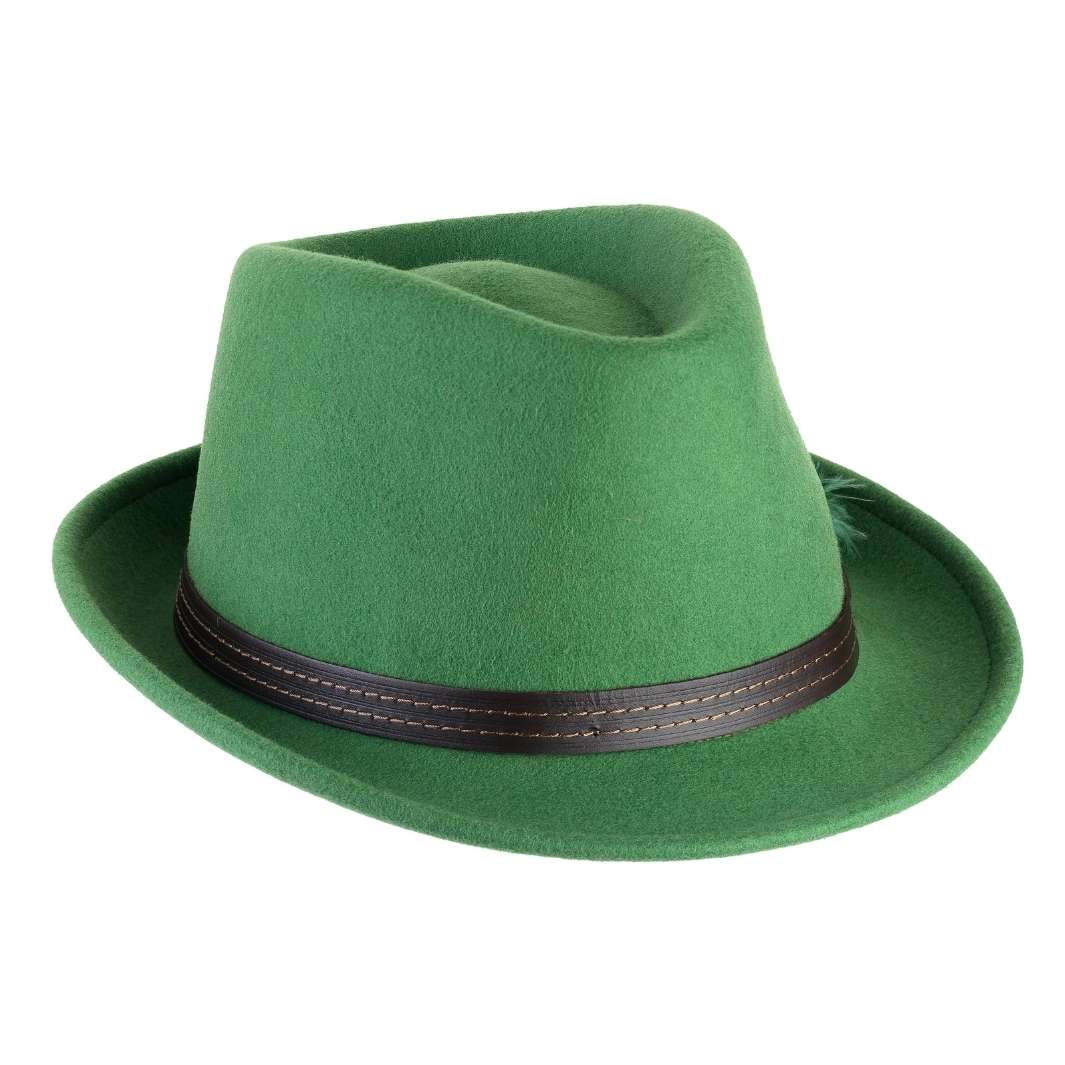 Cappello Trilby Classico in Feltro di Lana Merinos