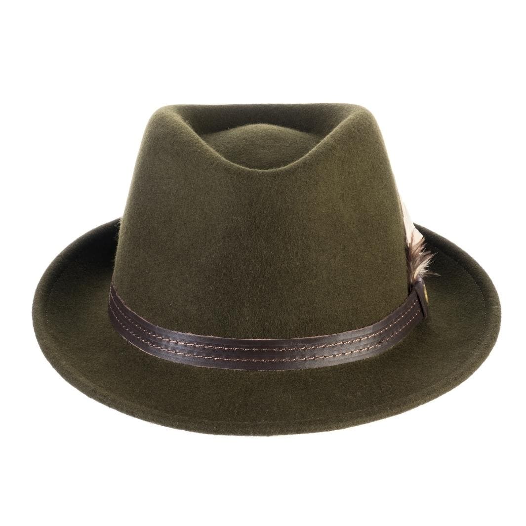 Cappello Trilby Classico in Feltro di Lana Merinos