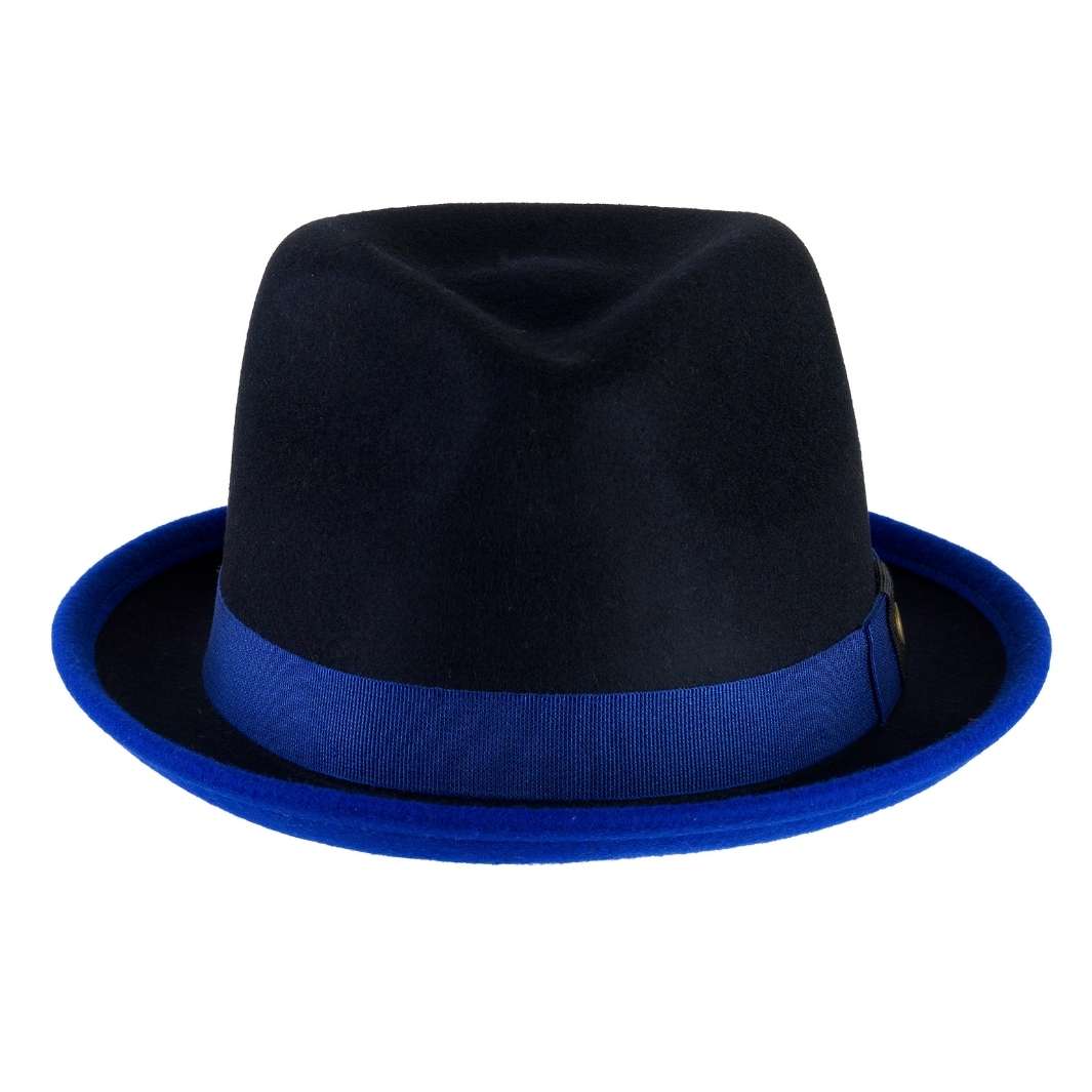Cappello Trilby Michael Jackson in Feltro di Lana Merinos Bicolore
