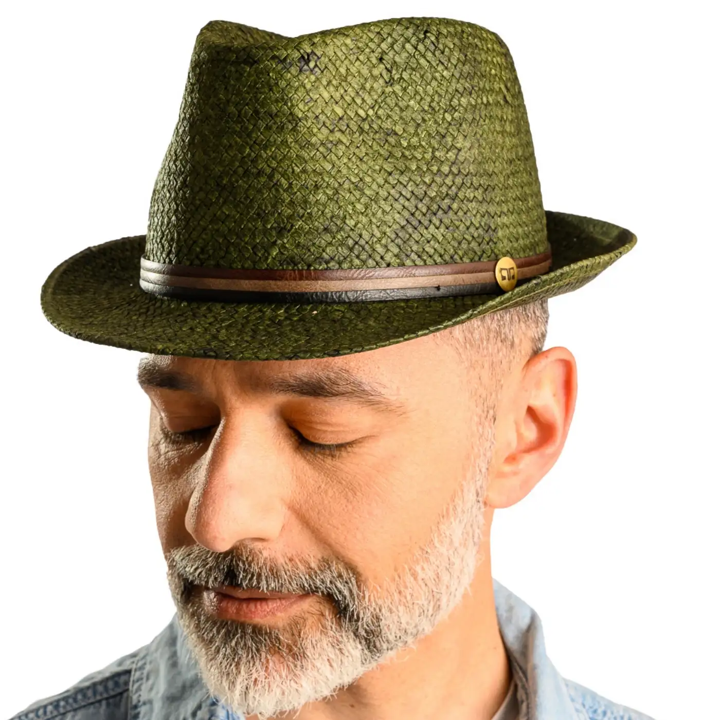 Cappello Trilby a Tesa Corta Stonewashed