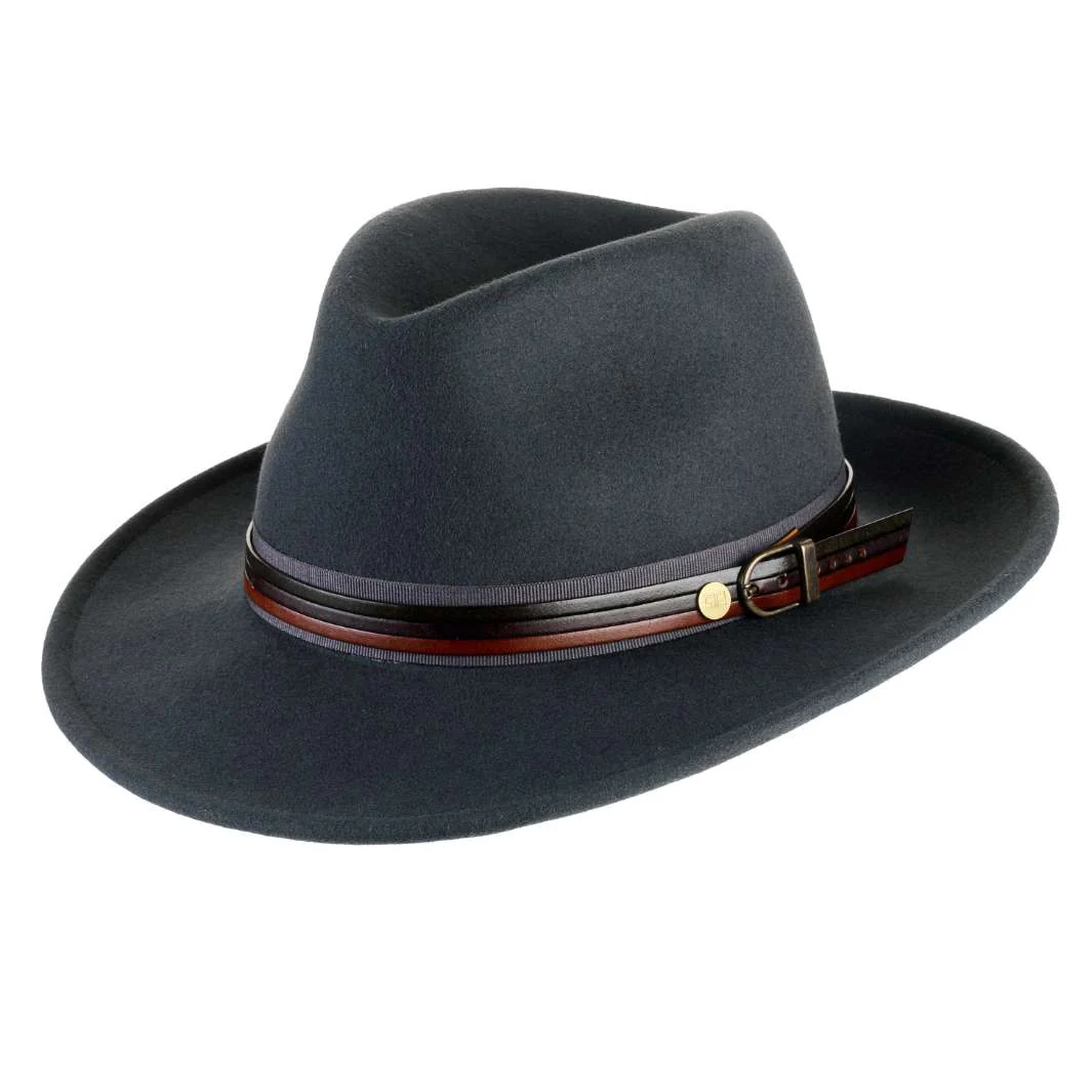 Cappello Fedora Classico in Feltro di Lana Merinos Antipioggia