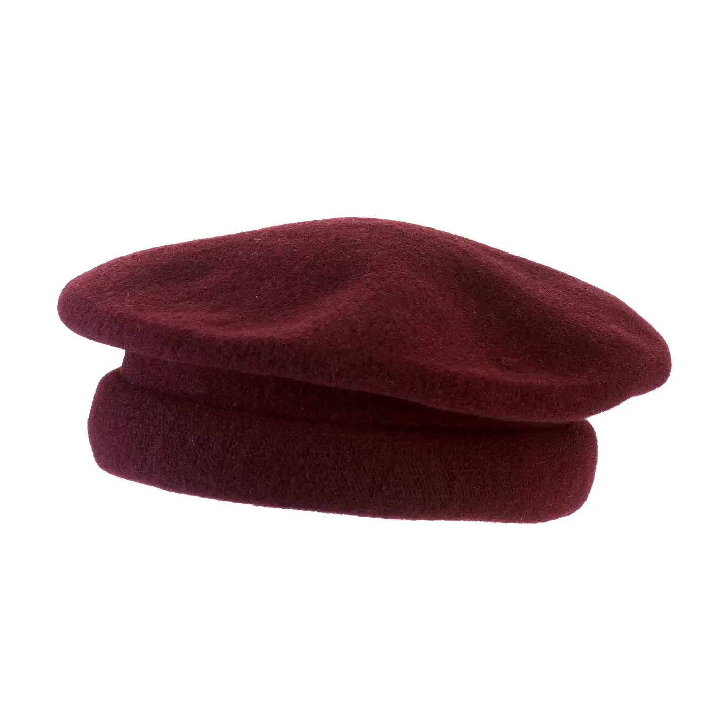 Basco Parigino in Lana Vergine con Risvolto Arricciato