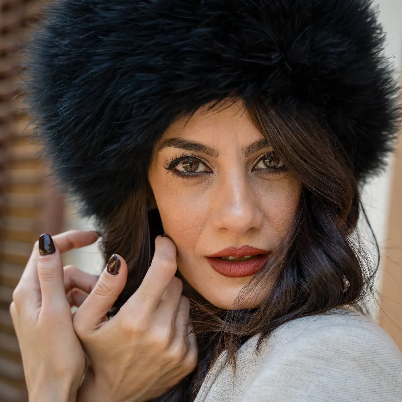 Colbacco in Piumaggio Naturale di Gallopavo Meleagris