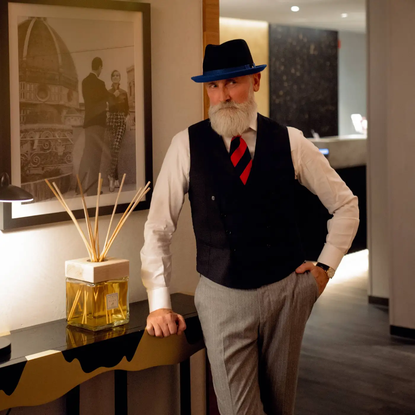 Cappello Trilby Michael Jackson in Feltro di Lana Merinos Bicolore