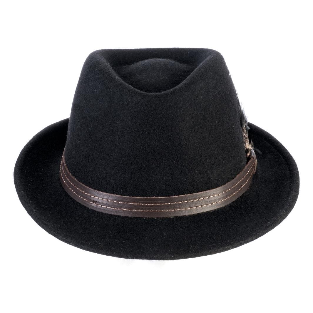 Cappello Trilby Classico in Feltro di Lana Merinos