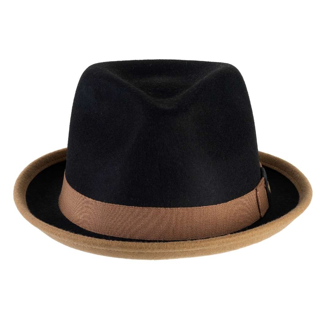 Cappello Trilby Michael Jackson in Feltro di Lana Merinos Bicolore