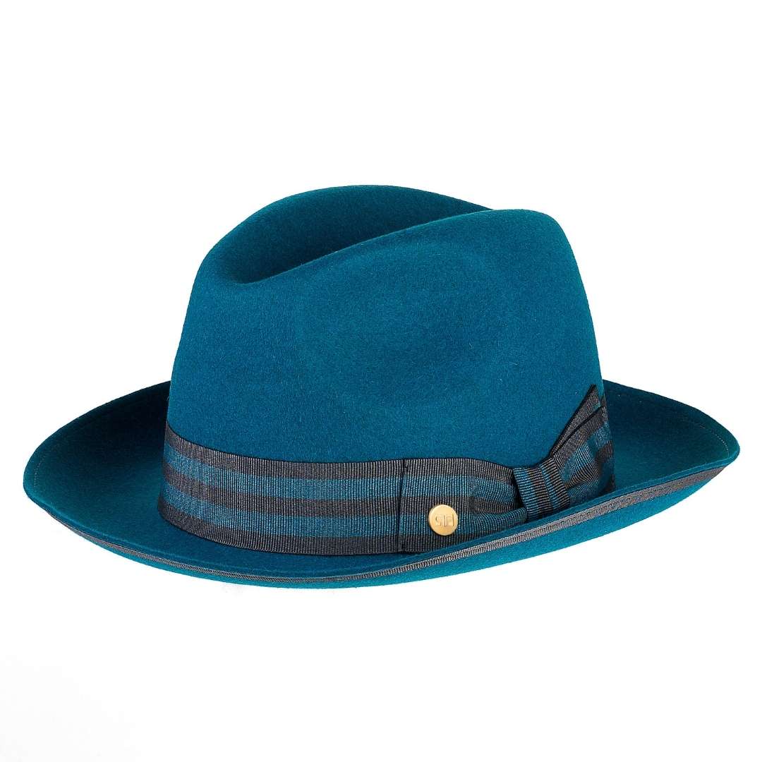 Cappello Trilby Jazz a Tesa Media in Feltro di Lana Merinos