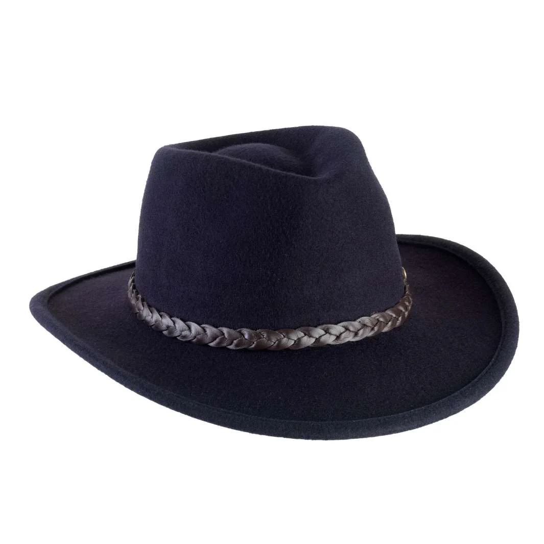 Cappello Fedora Australiano in Feltro di Lana Merinos Antipioggia
