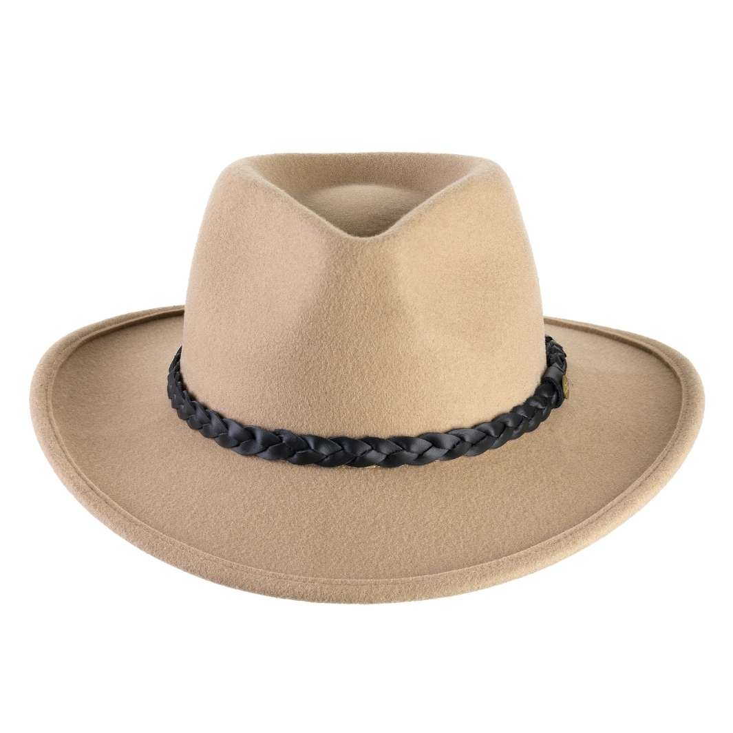 Cappello Fedora Australiano in Feltro di Lana Merinos Antipioggia