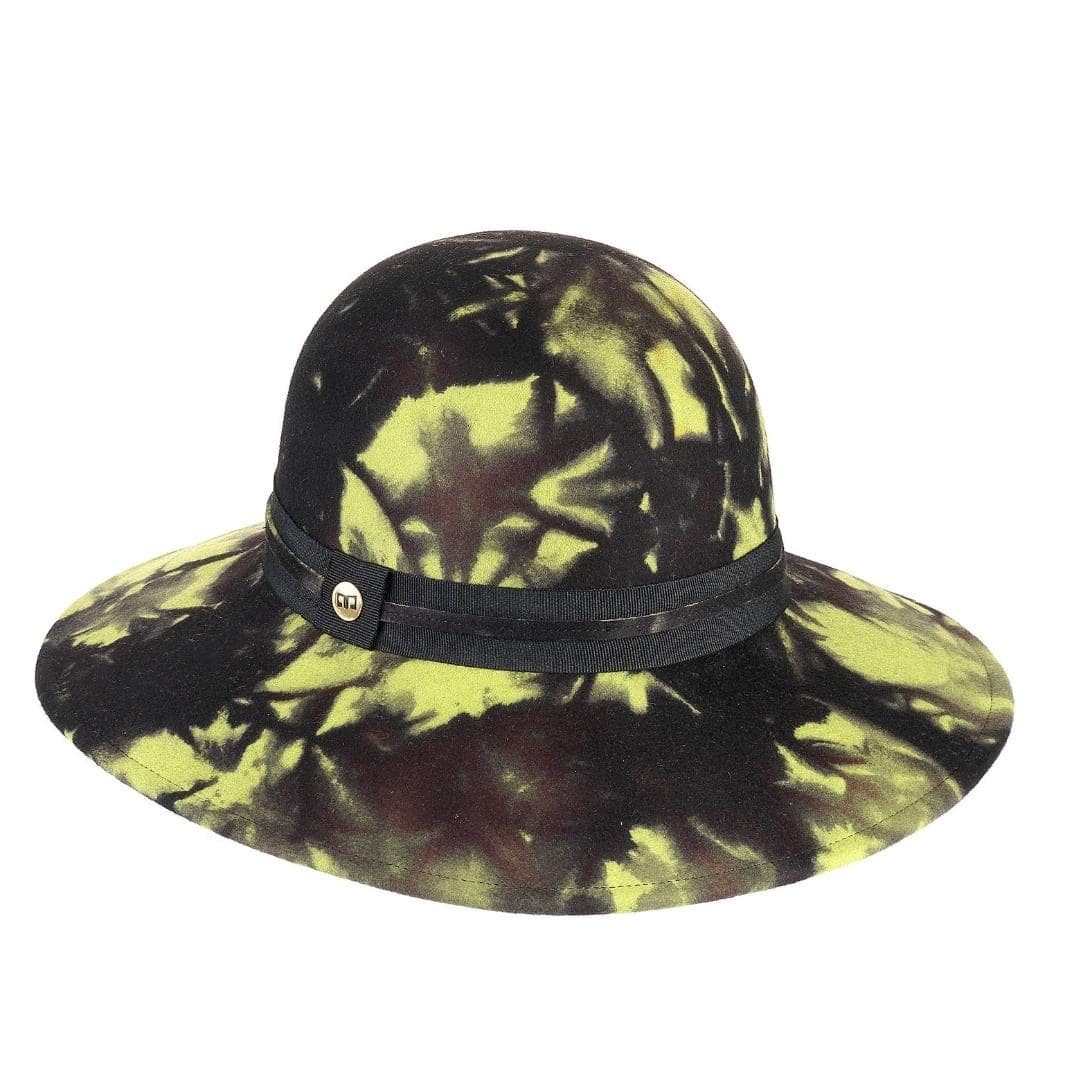 Cappello a Pamela a Tesa Larga in Feltro  di Lana Merinos Maltinto