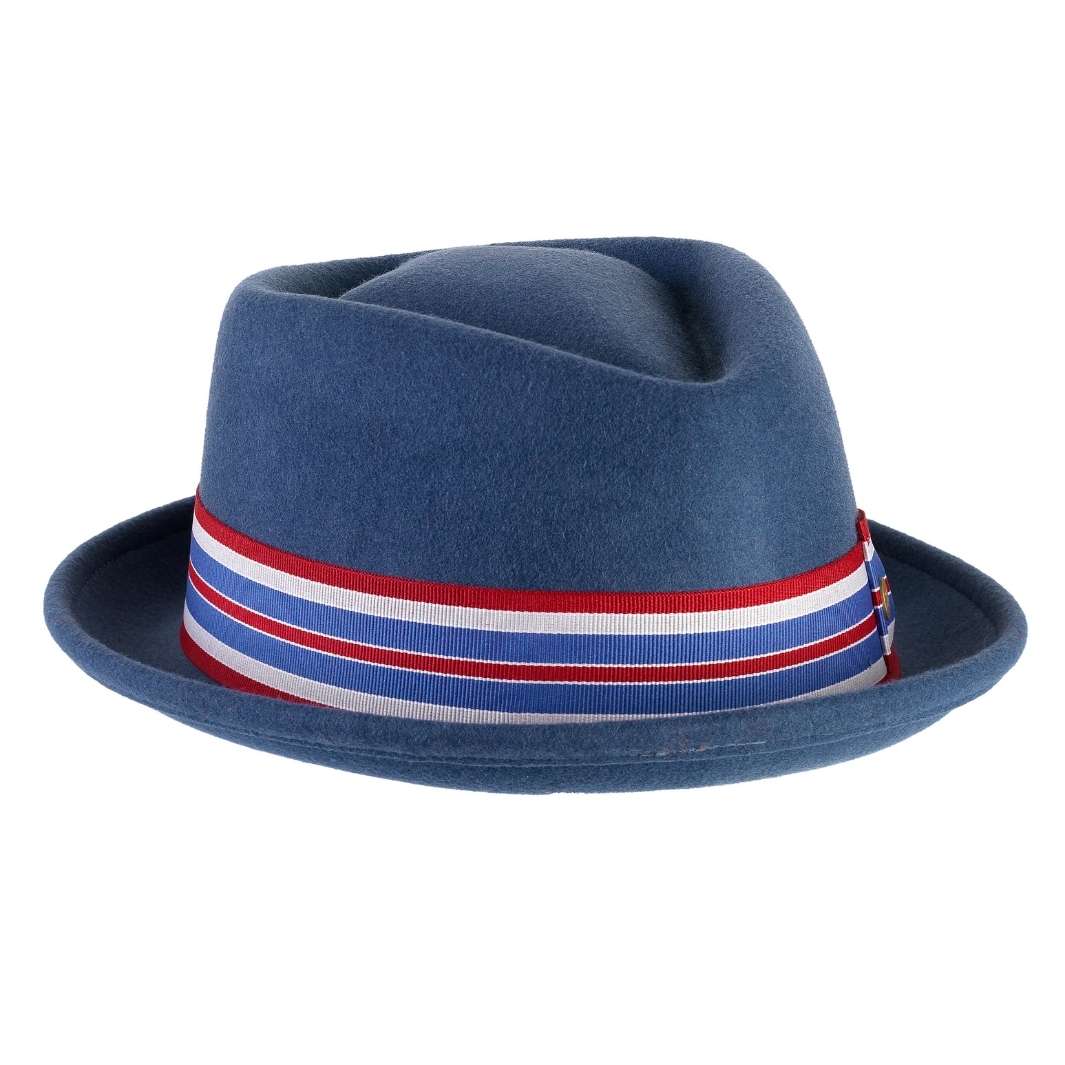 Cappello Pork Pie Classico in Feltro di Lana Merinos