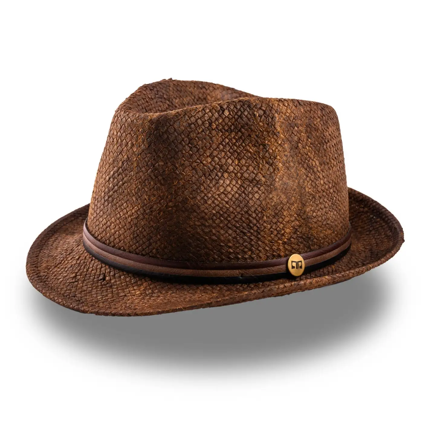 Cappello Trilby a Tesa Corta Stonewashed