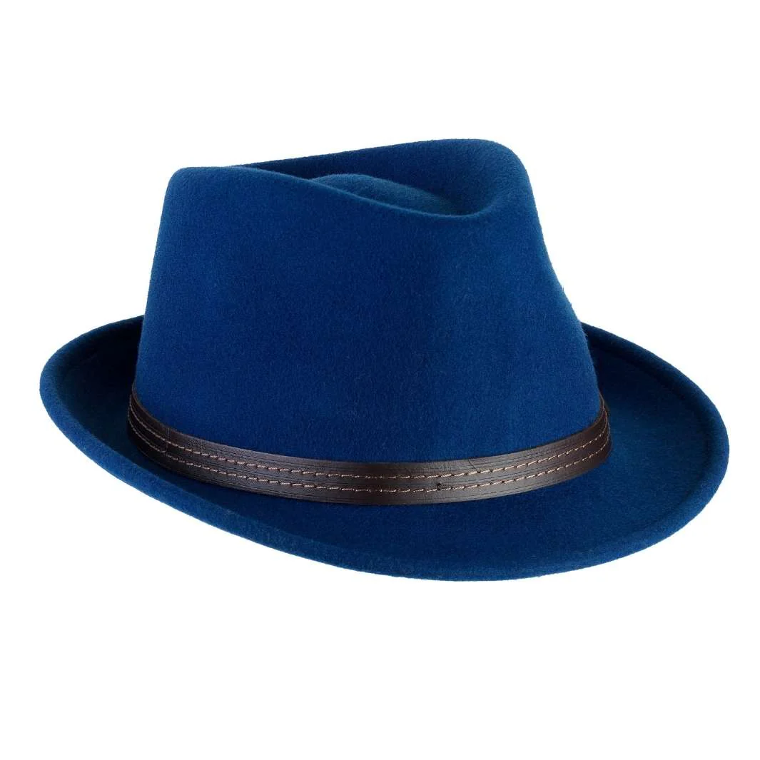 Cappello Trilby Classico in Feltro di Lana Merinos