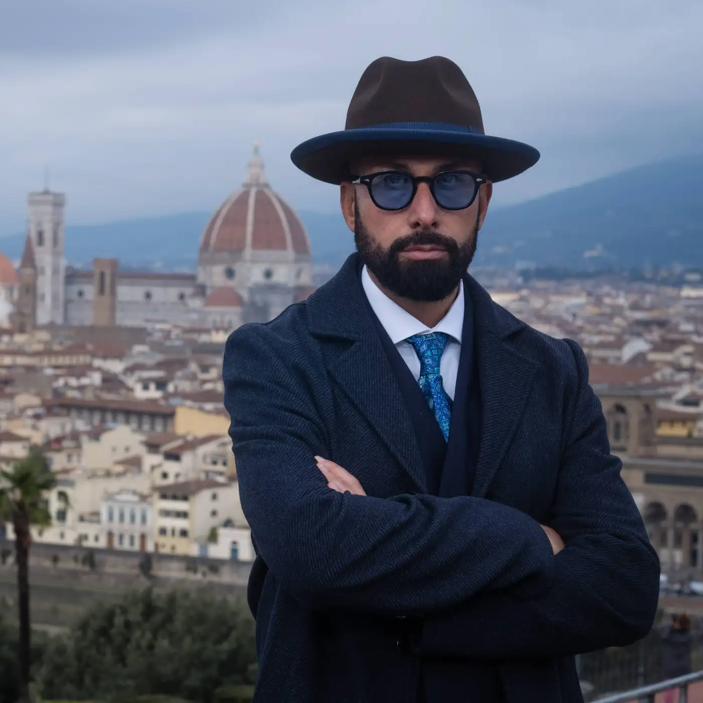 Cappello Trilby a Tesa Media in Feltro Raso di Lapin con Fodera