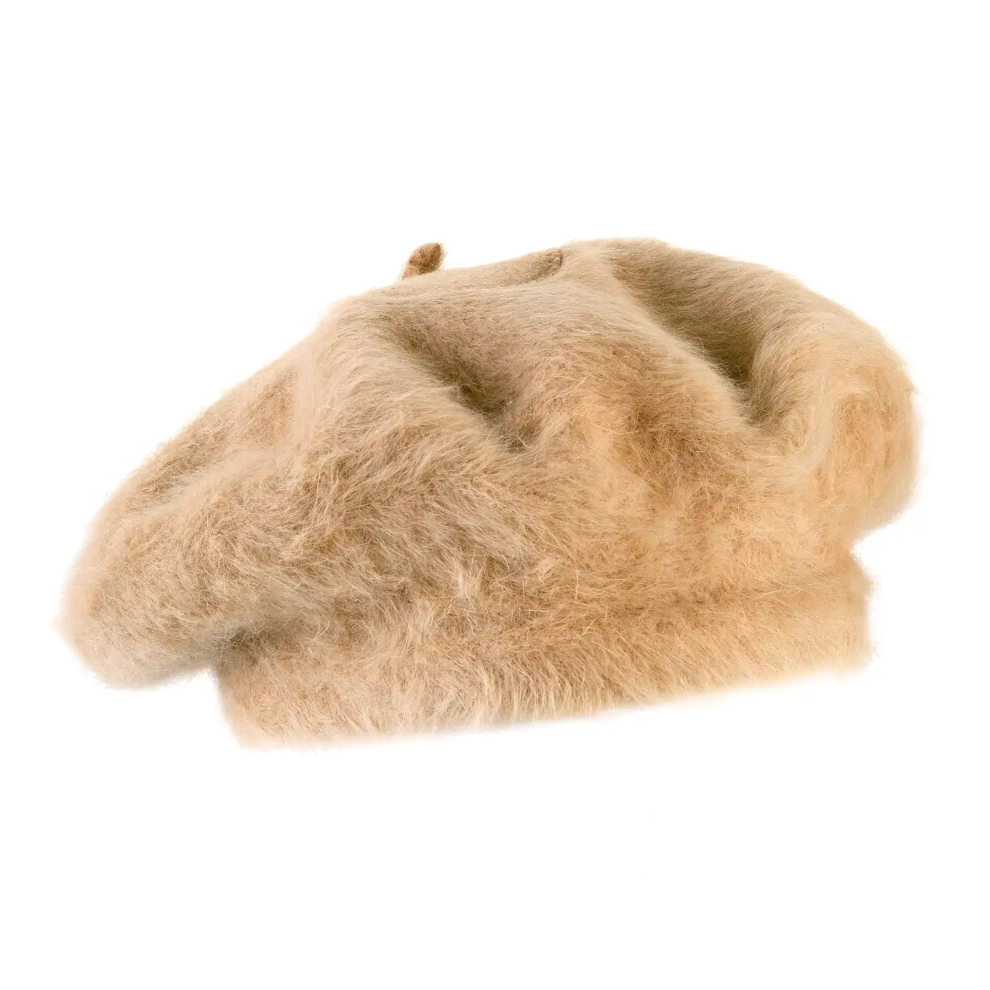 Basco Parigino in Angora e Lapin con Ricamo Floreale