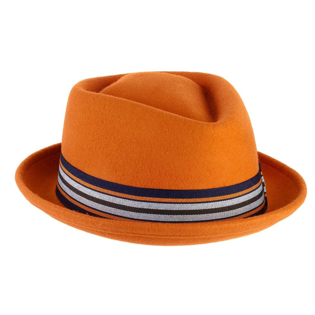 Cappello Pork Pie Classico in Feltro di Lana Merinos