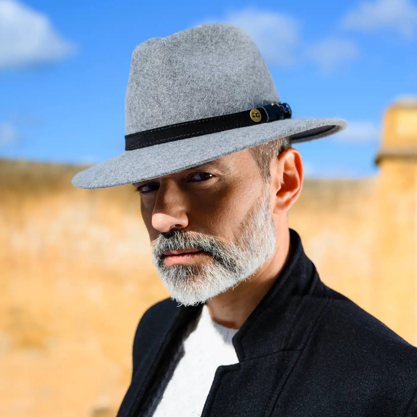 Cappello a Tesa Media in Feltro di Lana Merinos