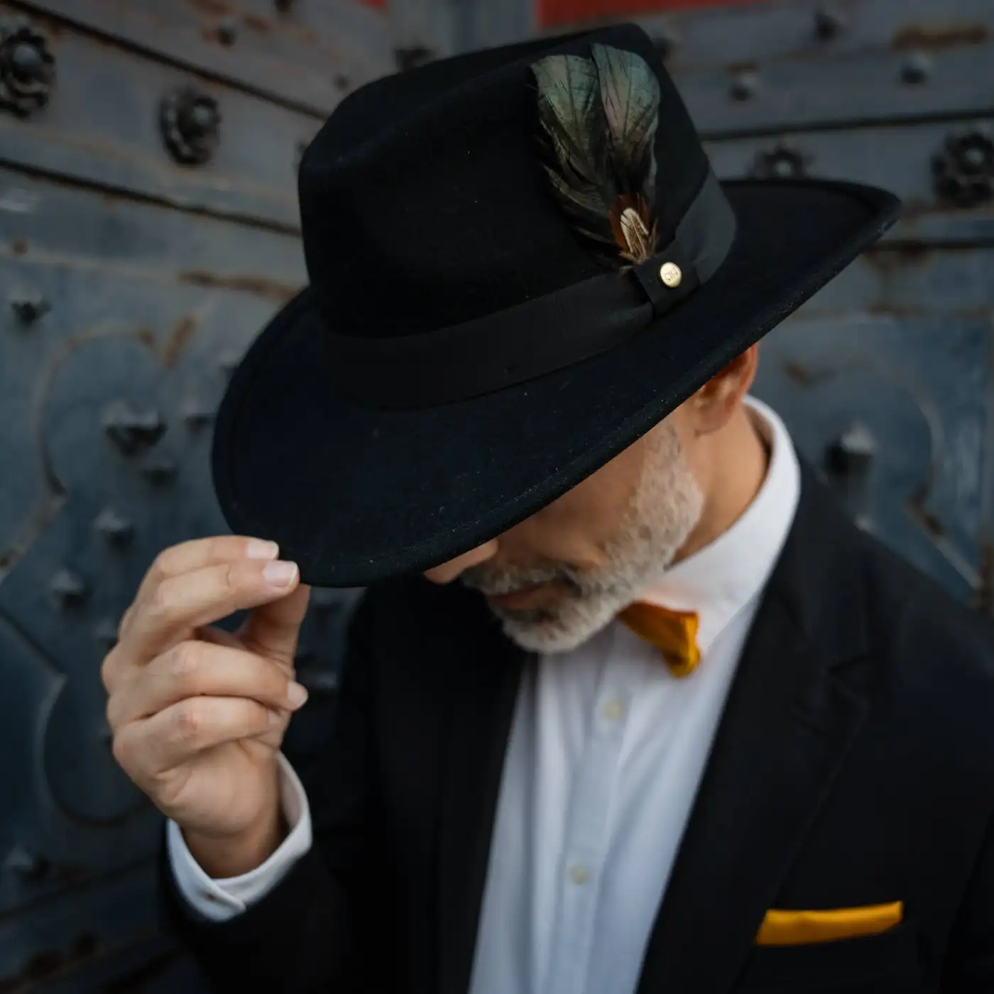 Cappello Australiano in Feltro di Morbido Cashmere Antipioggia