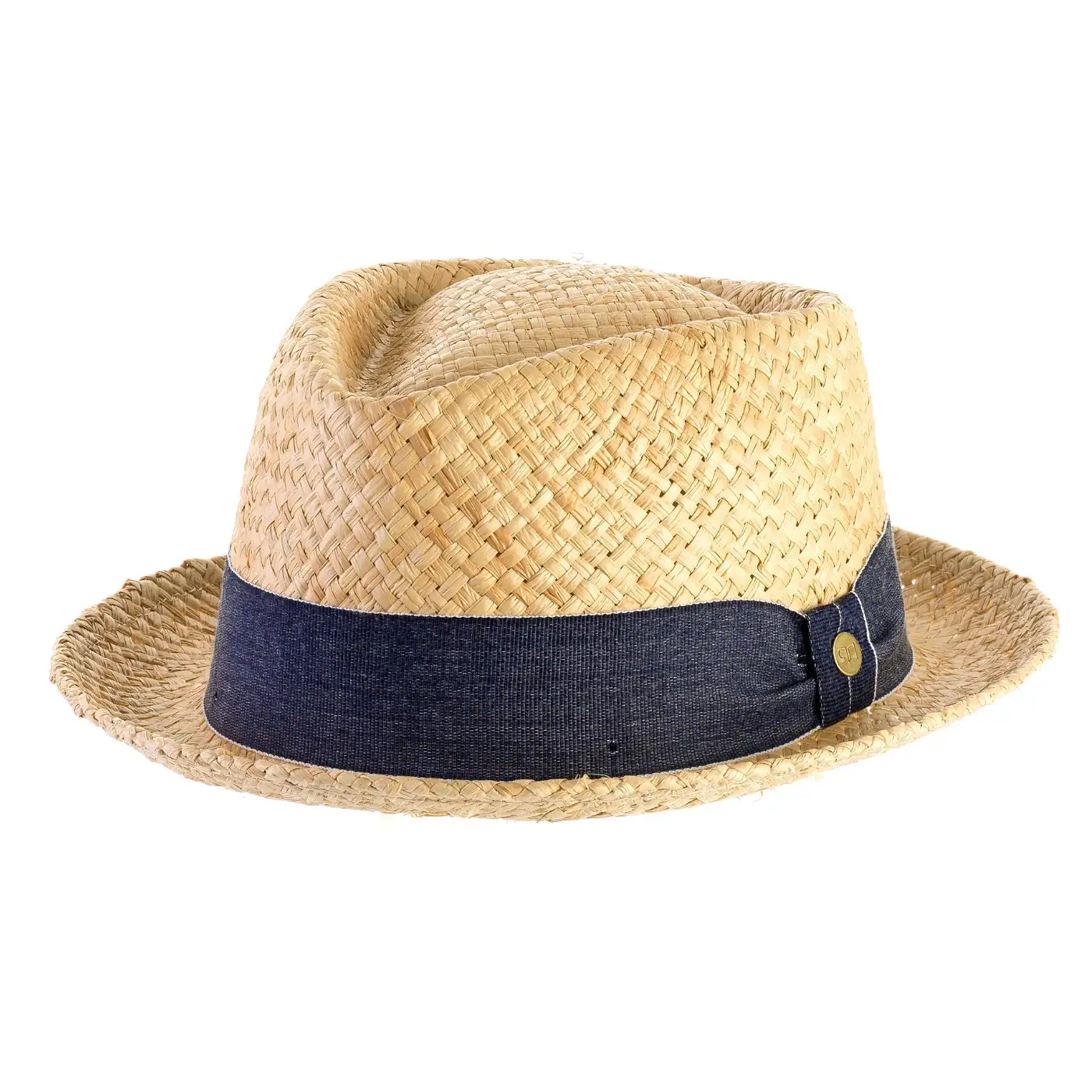 Cappello Pork Pie Estivo in Rafia