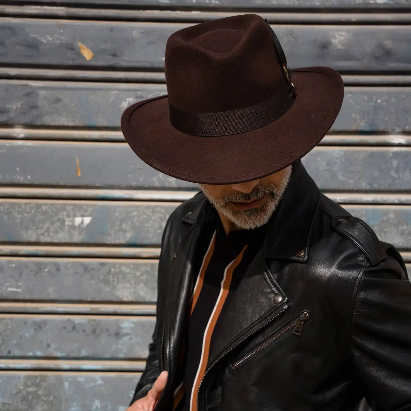 Cappello Australiano in Feltro di Morbido Cashmere Antipioggia