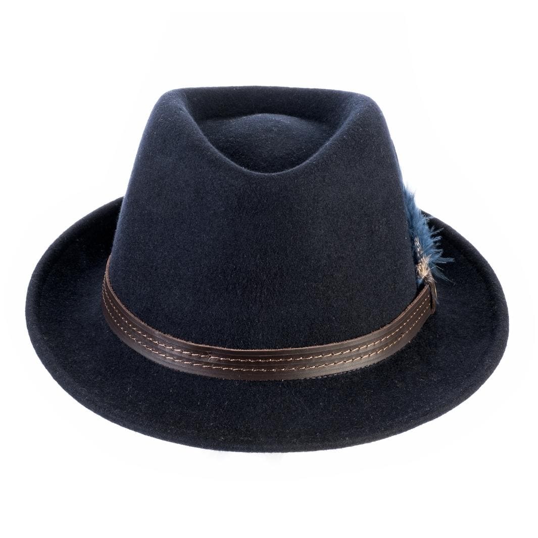 Cappello Trilby Classico in Feltro di Lana Merinos