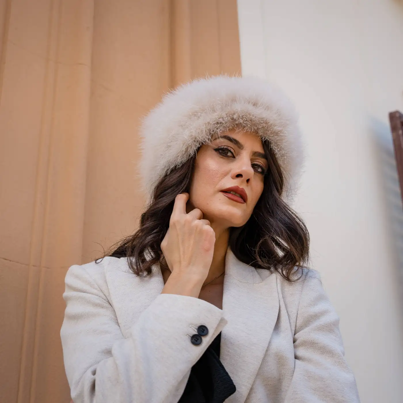 Colbacco in Piumaggio Naturale di Gallopavo Meleagris