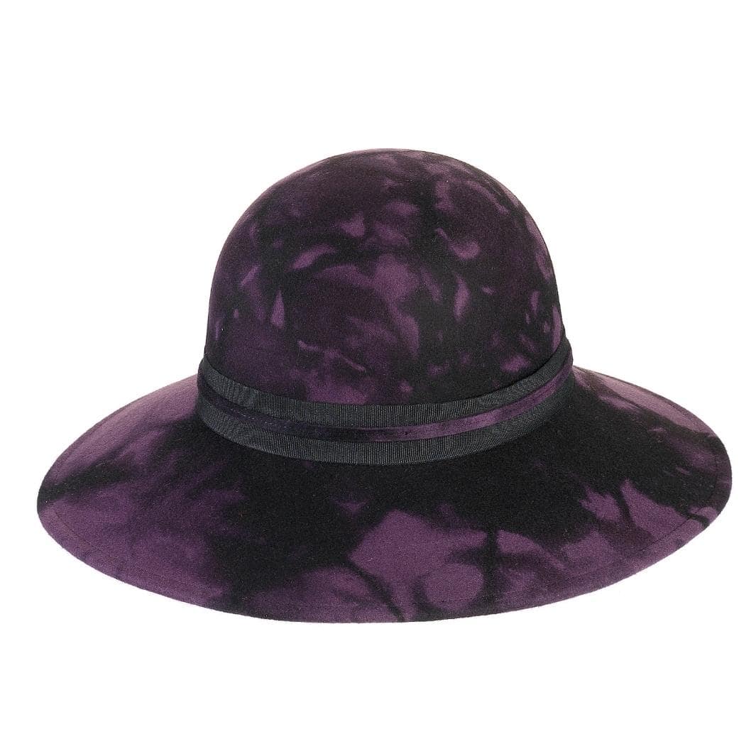 Cappello a Pamela a Tesa Larga in Feltro  di Lana Merinos Maltinto